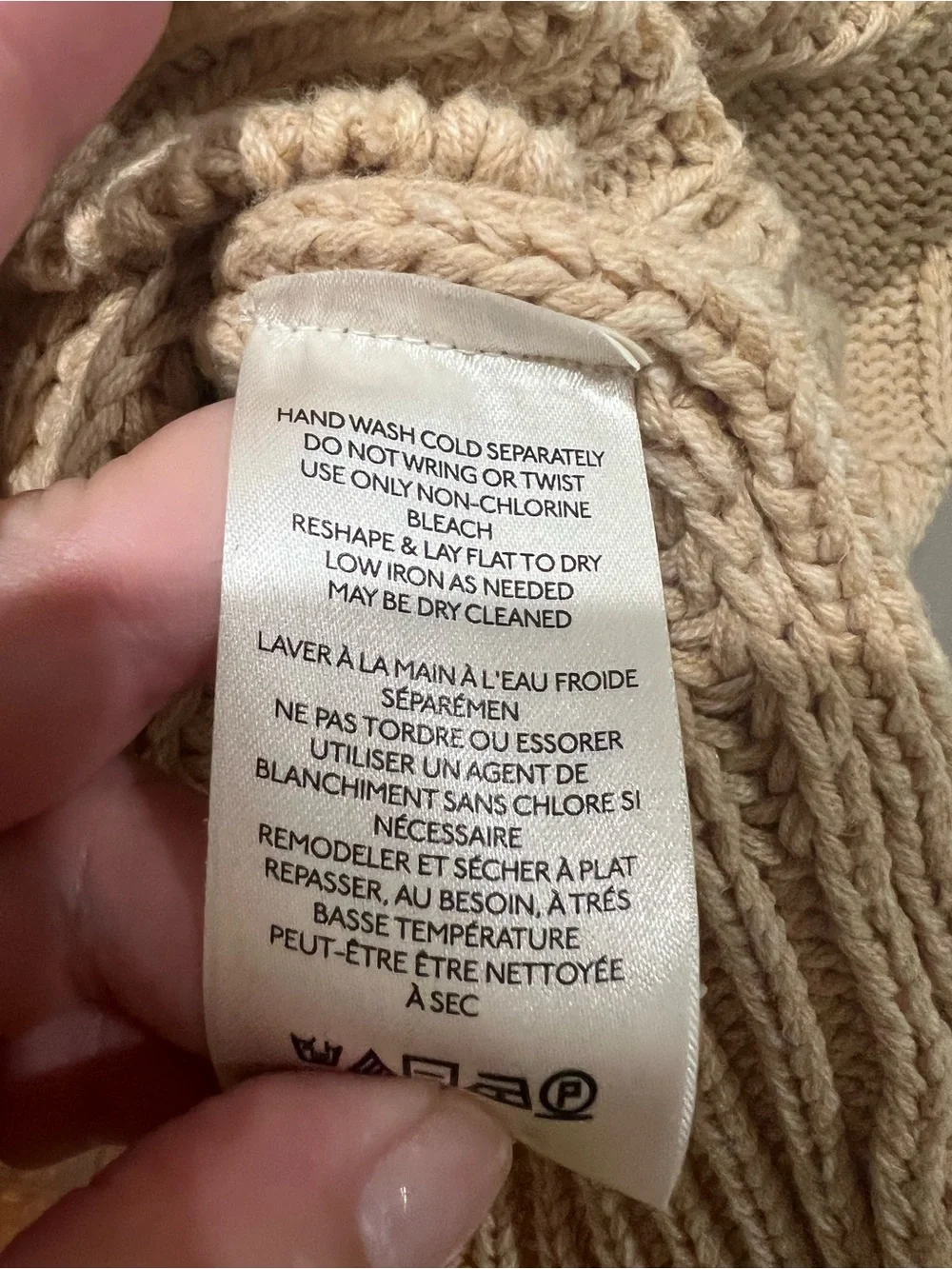 Free People Beige Open Knit Scoop Neck Sweater